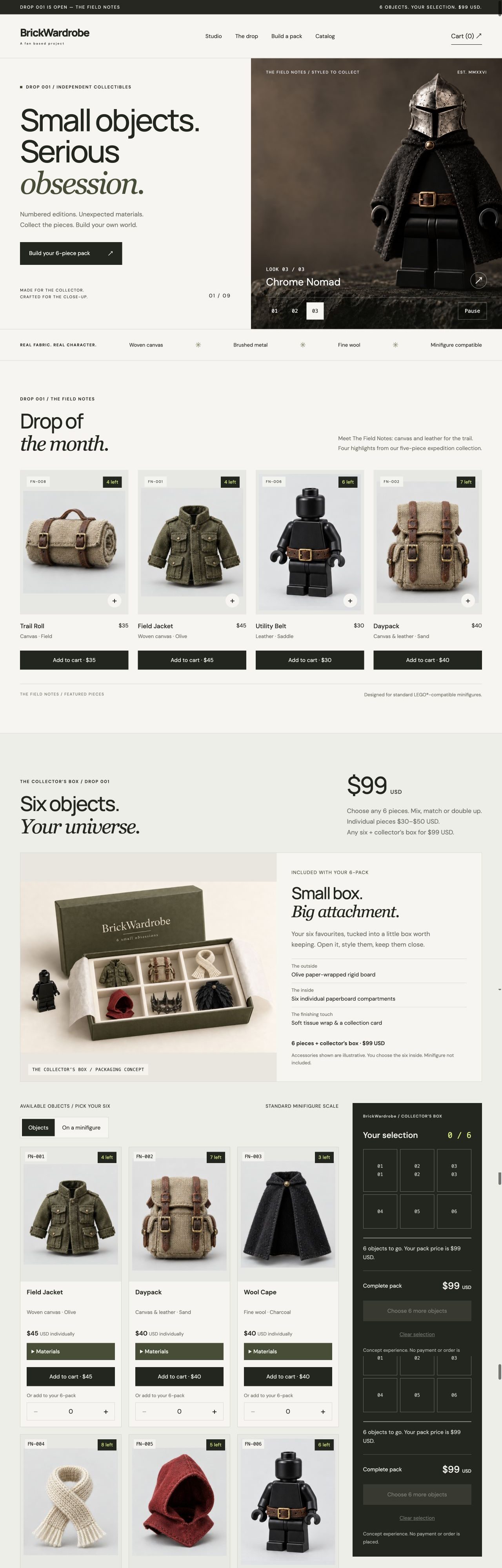 BrickWardrobe — website preview